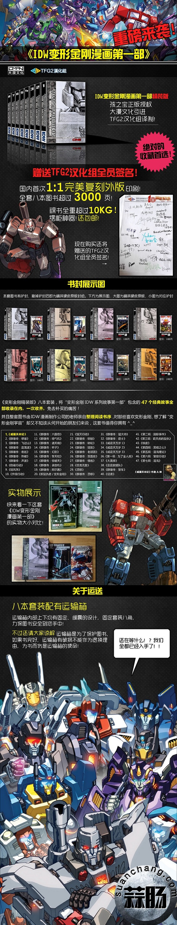 IDW變形金剛漫畫第一部精裝本開始發售！