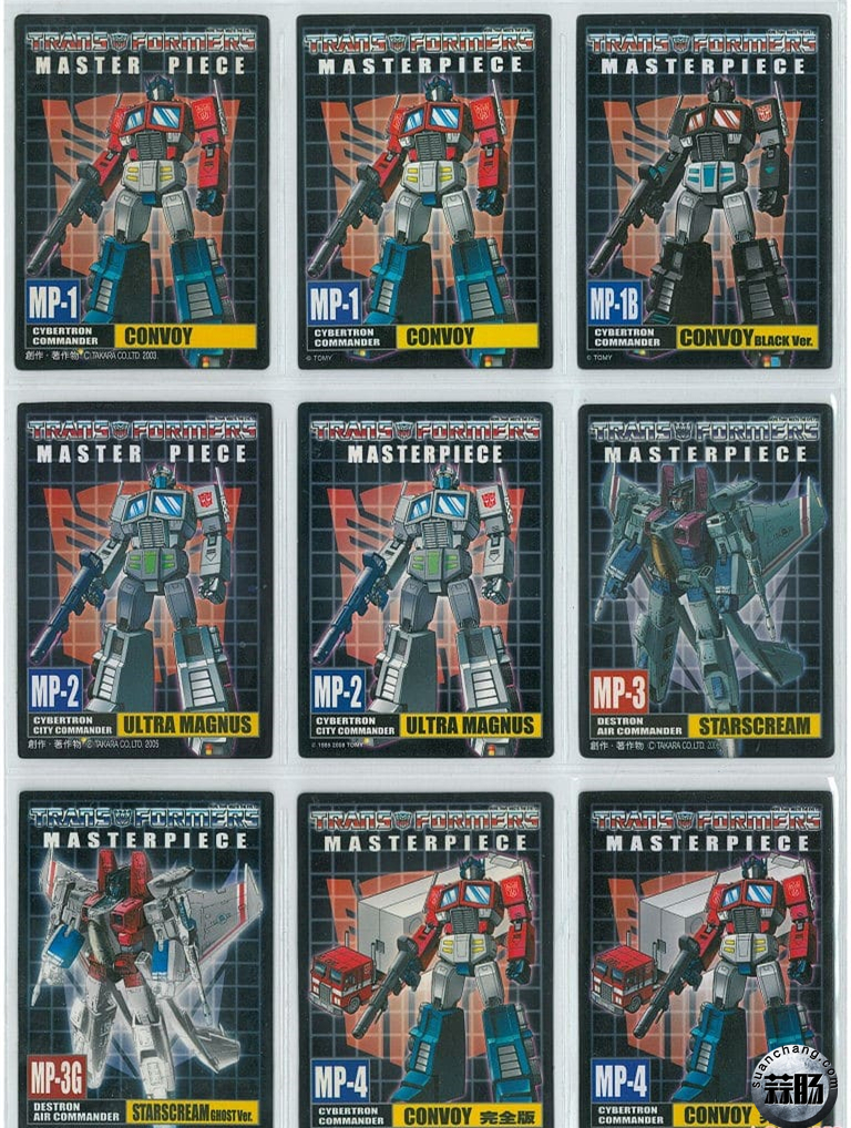 收藏分享——全套MP玩具人物卡(62pcs)