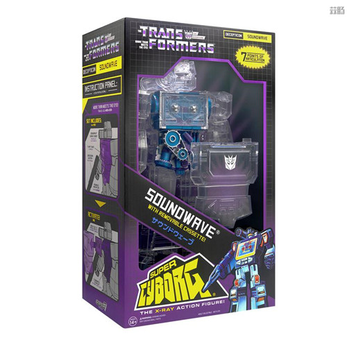 Super7推出《變形金剛》超級改造人聲波透明版玩具