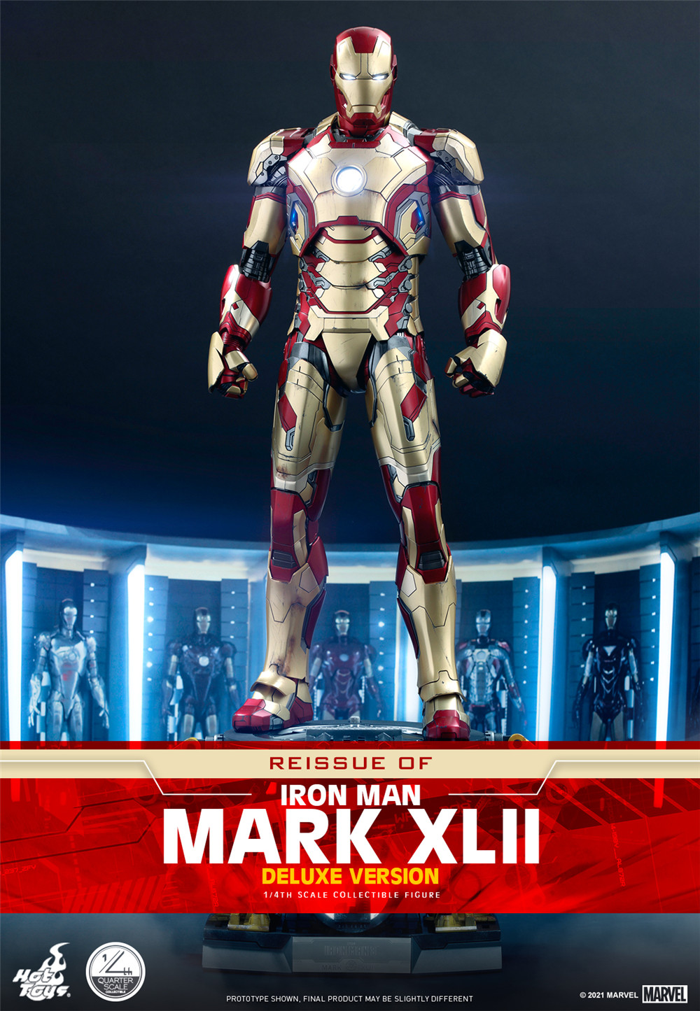 Hot Toys - Iron Man 3 - 1-4 Iron Man Mark XLII collectible figure_Poster.jpg