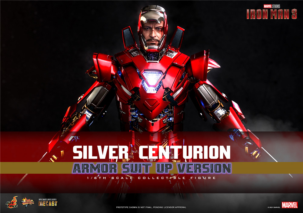 Hot Toys推出《鋼鐵俠3》銀色百夫長 (盔甲版) 1:6比例合金珍 *** 偶