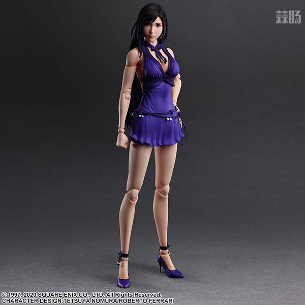 SE推出Play Arts改《最終幻想7重制版》蒂法 禮服Ver.可動(dòng)人偶