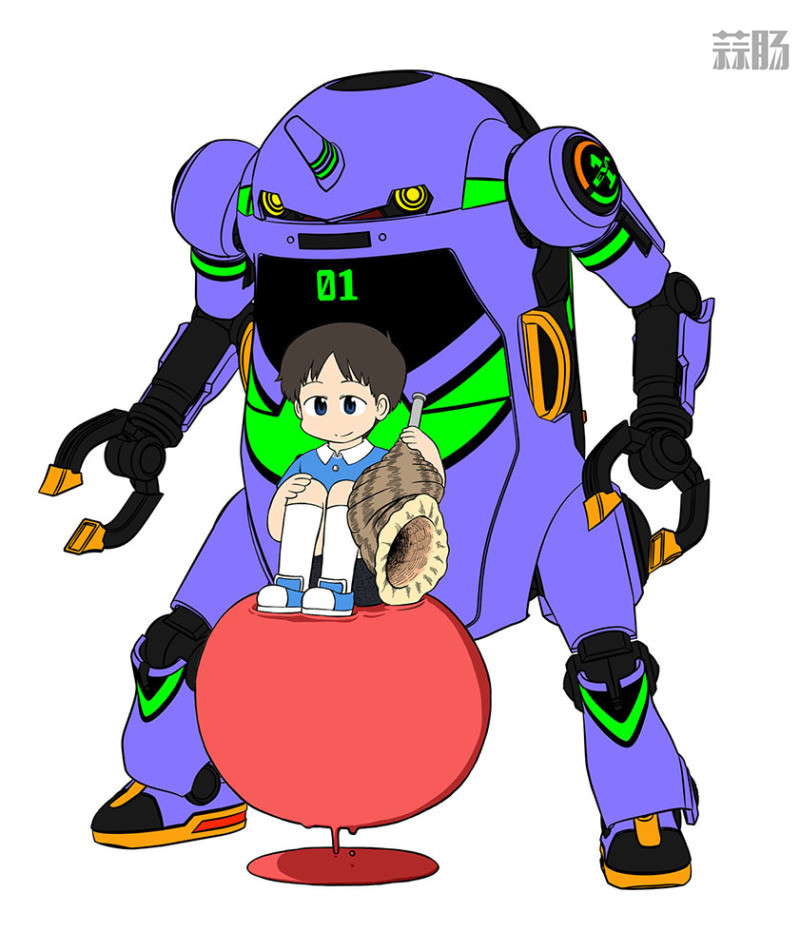 長谷川推出20 MechatroWeGo×EVA 初號機+碇真嗣 1/20拼裝模型