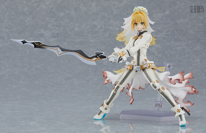 MaxFactory推出figma-559《FGO》Saber/尼祿[新娘拘束服]可動人偶