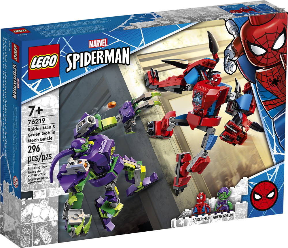 樂高推出LEGO-76219蜘蛛俠與綠惡魔機甲大戰積木套裝
