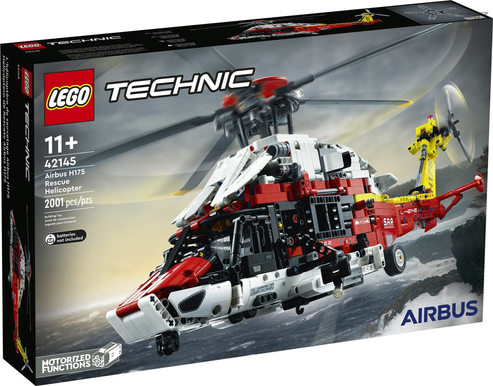 樂高推出科技系列LEGO-42145 H175/AC352救援直升機 積木套件