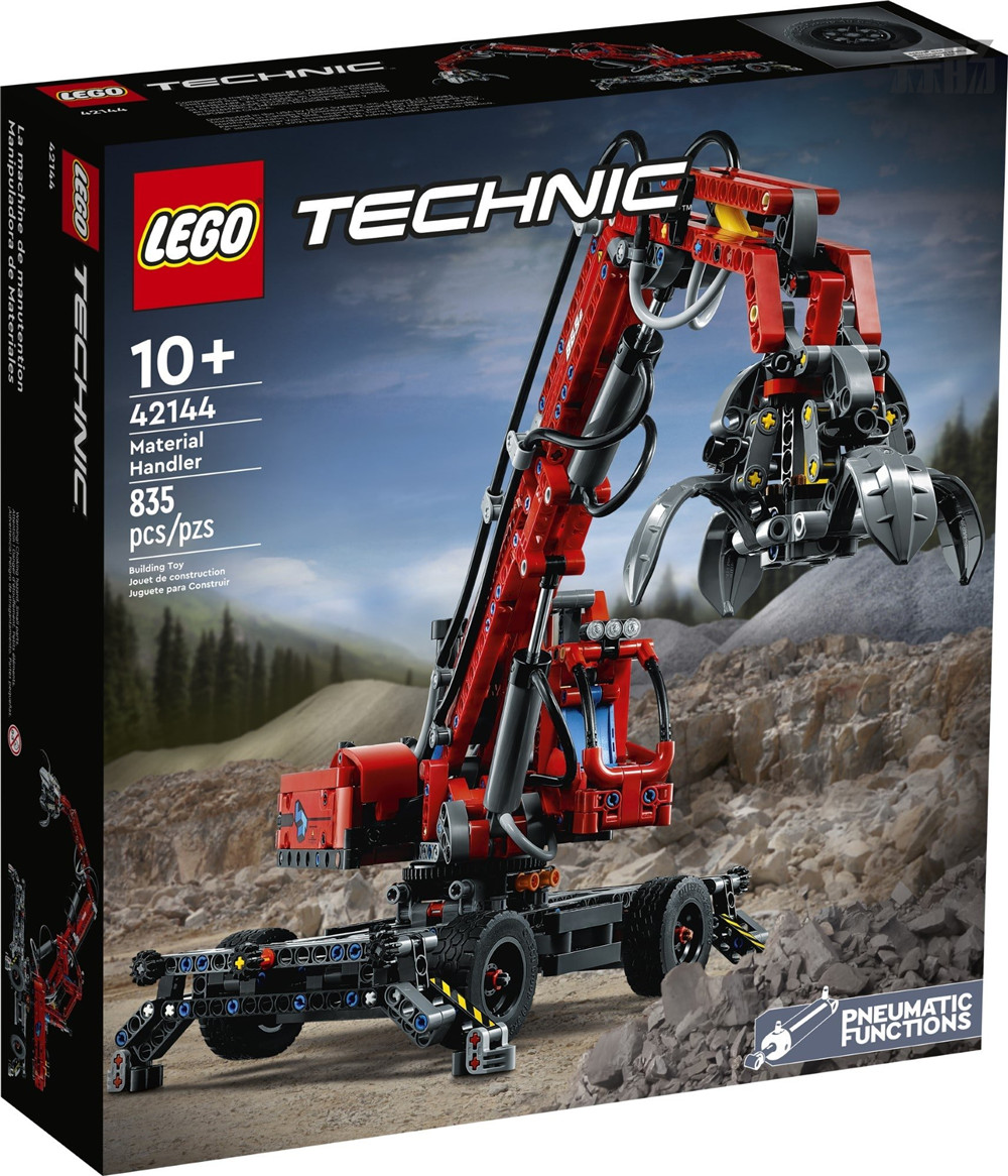 樂高推出科技系列LEGO-42144 抓斗起重機積木套件