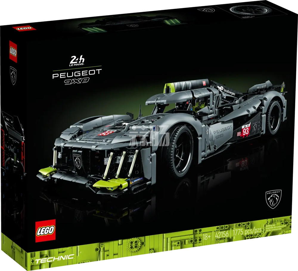 樂高推出LEGO-42156 標志 9X8 超級賽車1/10積木套裝