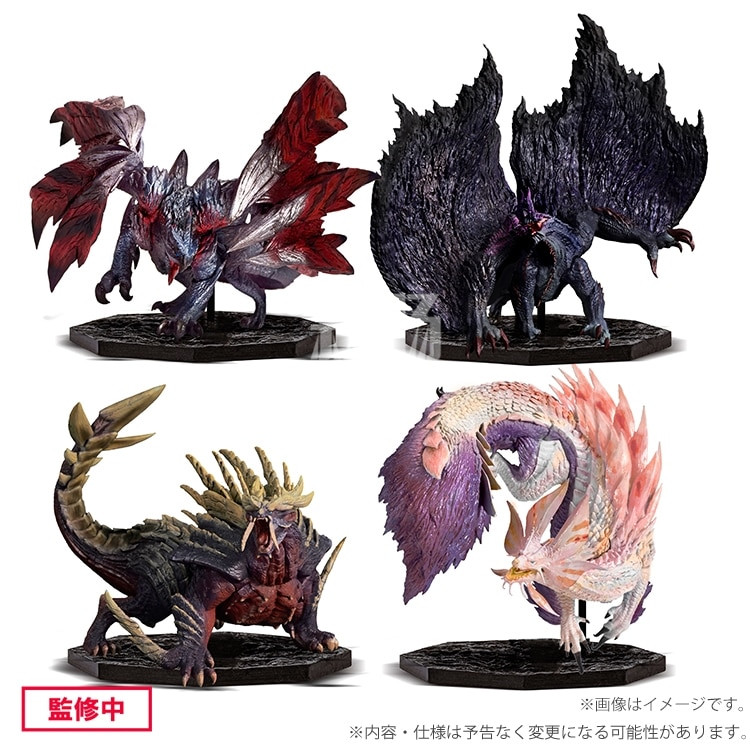卡普空推出CFB CUBE《怪物獵人》黑蝕龍&天彗龍&怨虎龍&泡狐龍 模型
