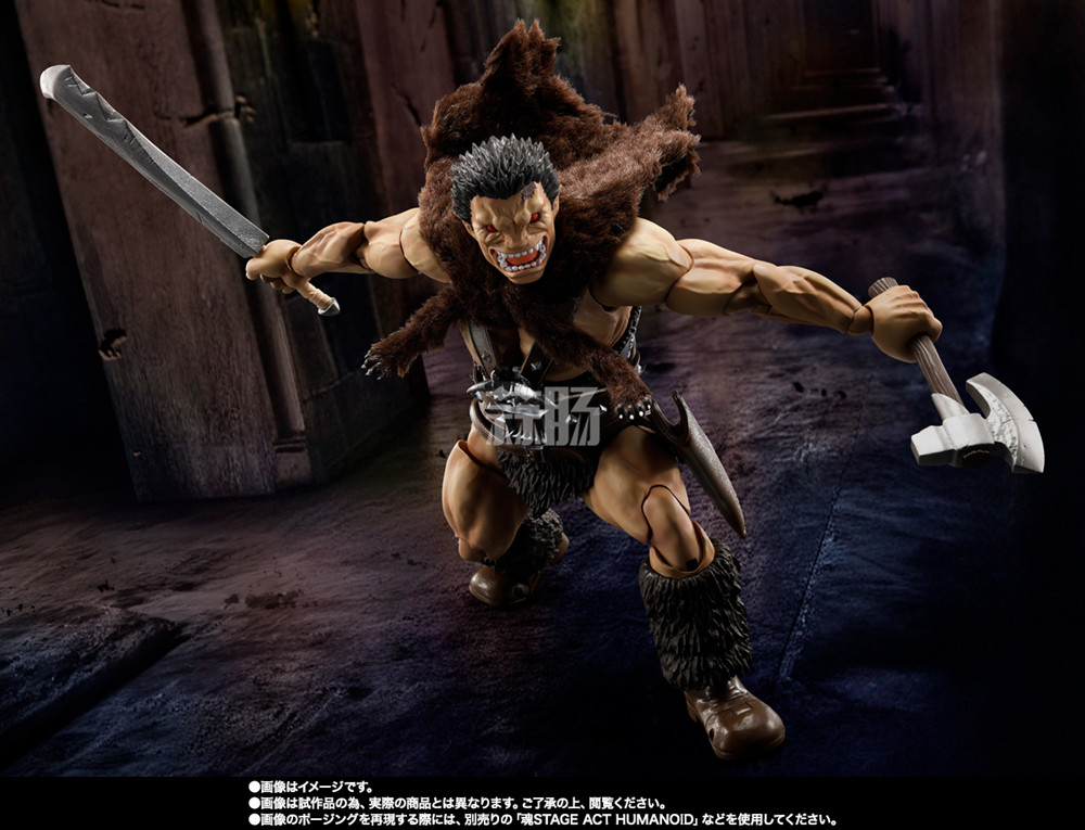 萬代推出SHF《劍風傳奇》不死戰士左德 可動人偶